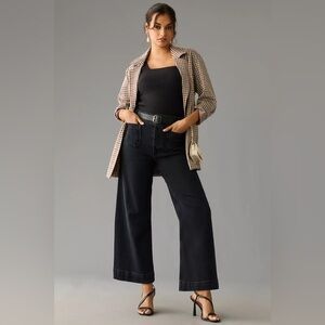 Anthropology - The Colette Denim High-Rise Cropped Wide-Leg Jeans